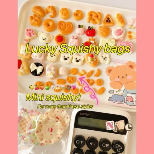 Lucky squishy bags(mini size) - 10 bags(at least 5 gifts)